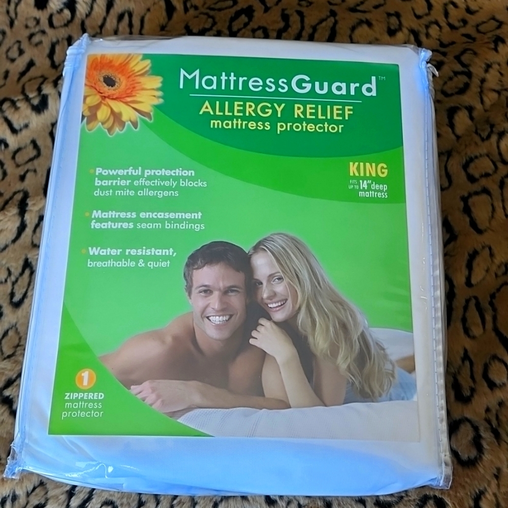 King Mattress Guard. Allergy relief mattress protector.